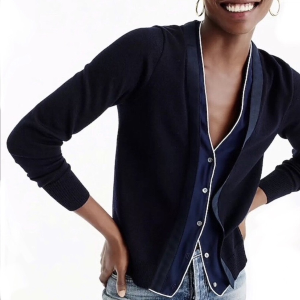 J. Crew merino wool placket cardigan